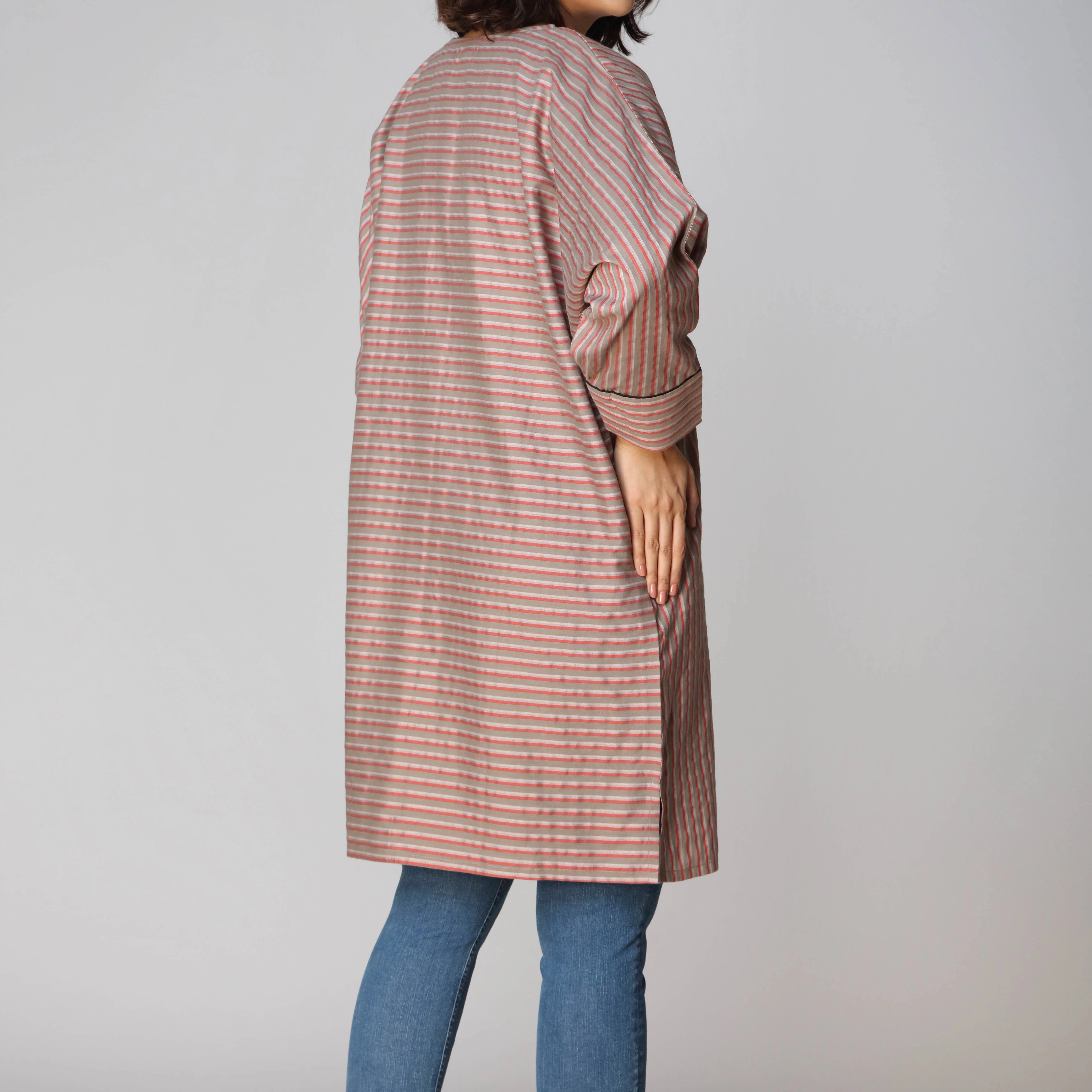1PC- Cotton Stripe Shirt PW2127 - Image 3
