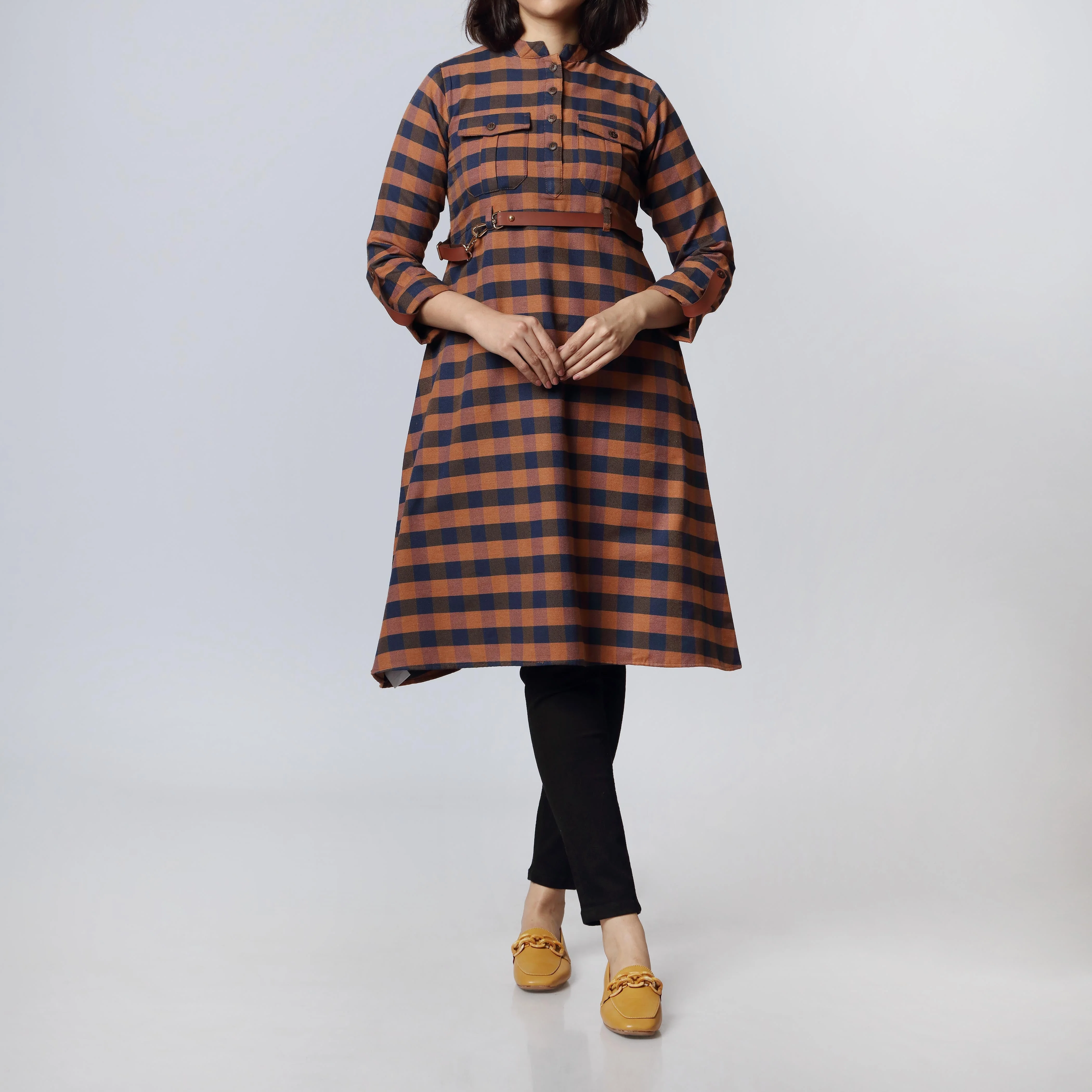 1PC-Flannel Checkered Shirt PW2322