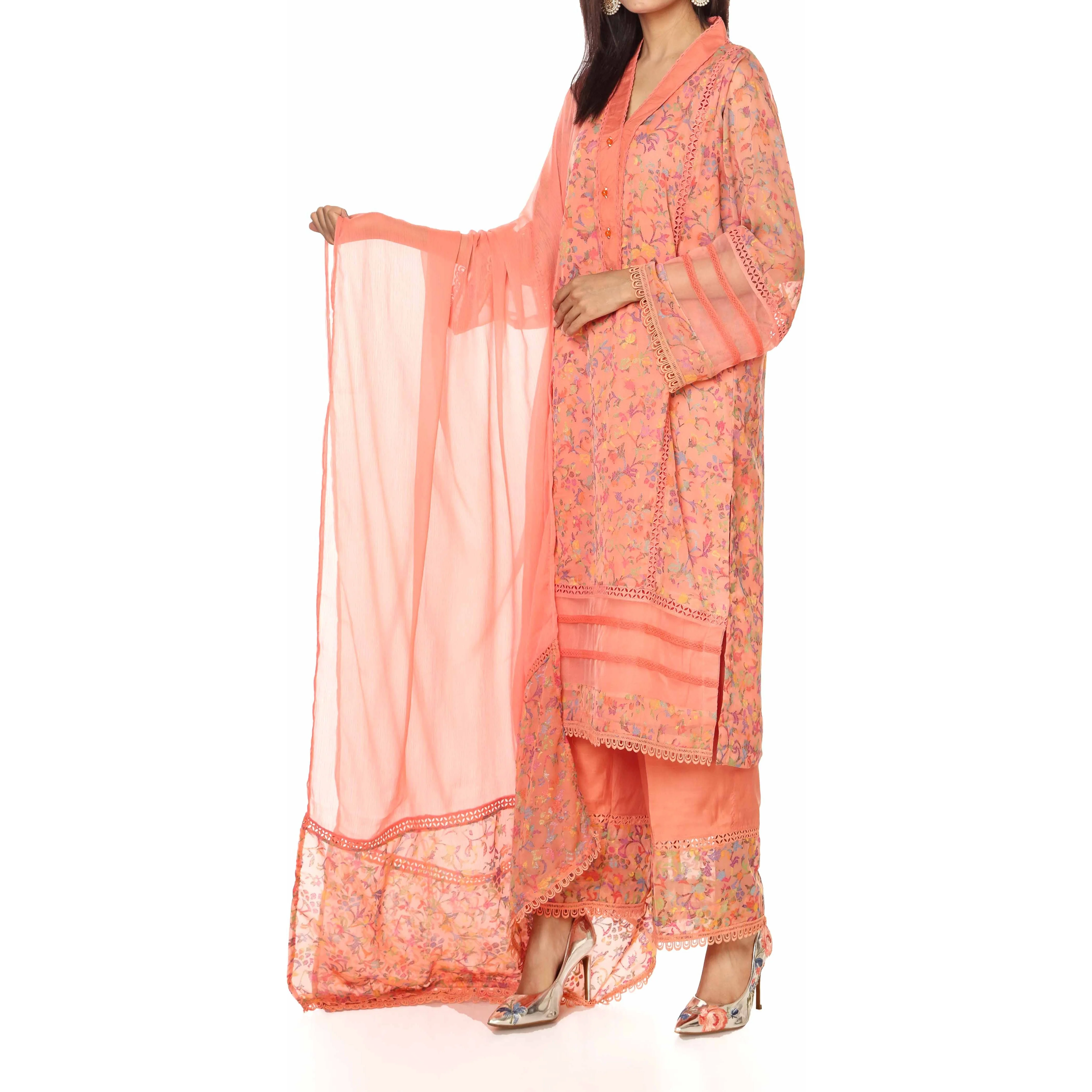 1PC- Georget Embellished Shirt PW2301 - Image 2