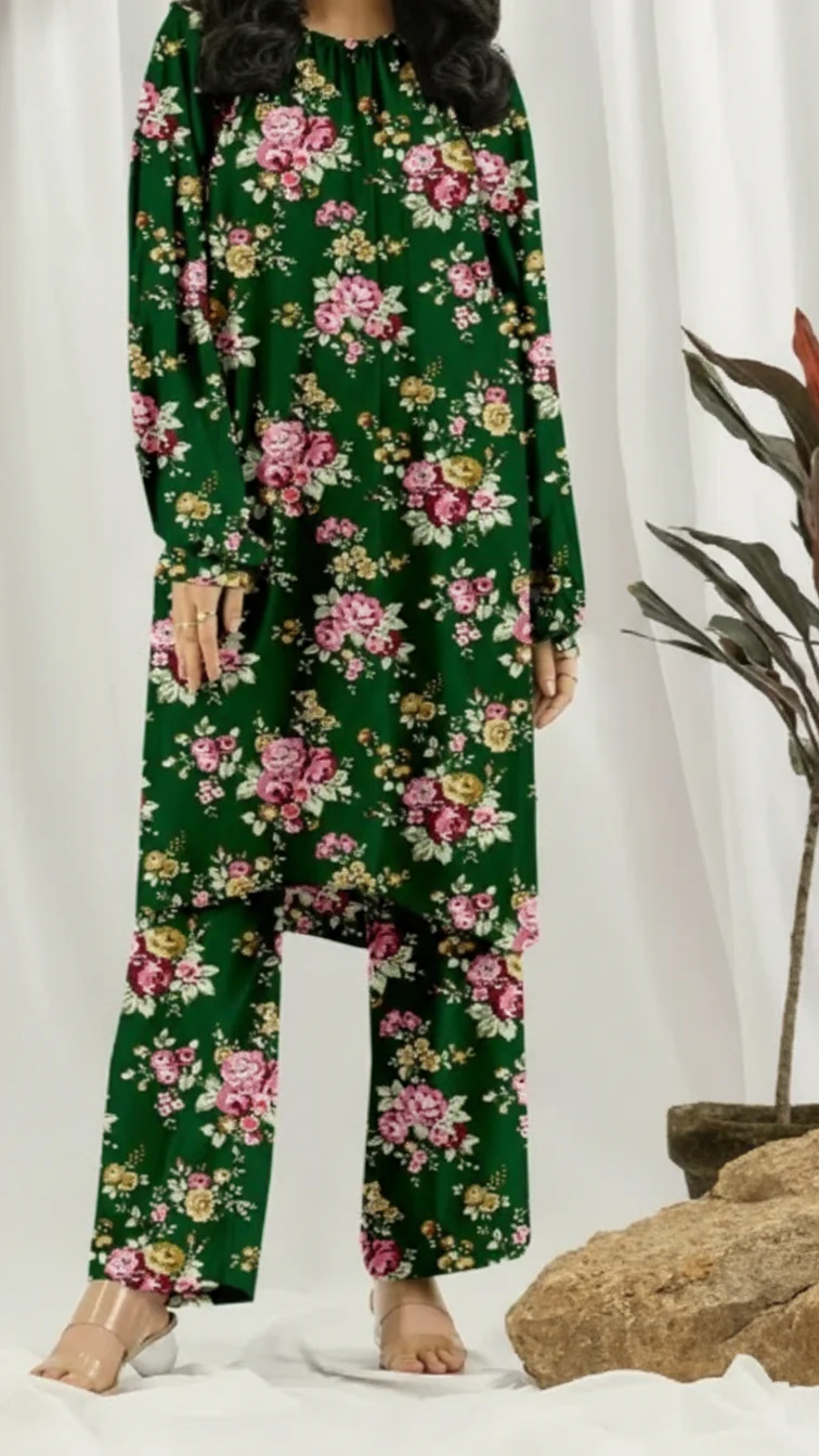 2 PC Unstitched Slub Khaddar Suit UW5033