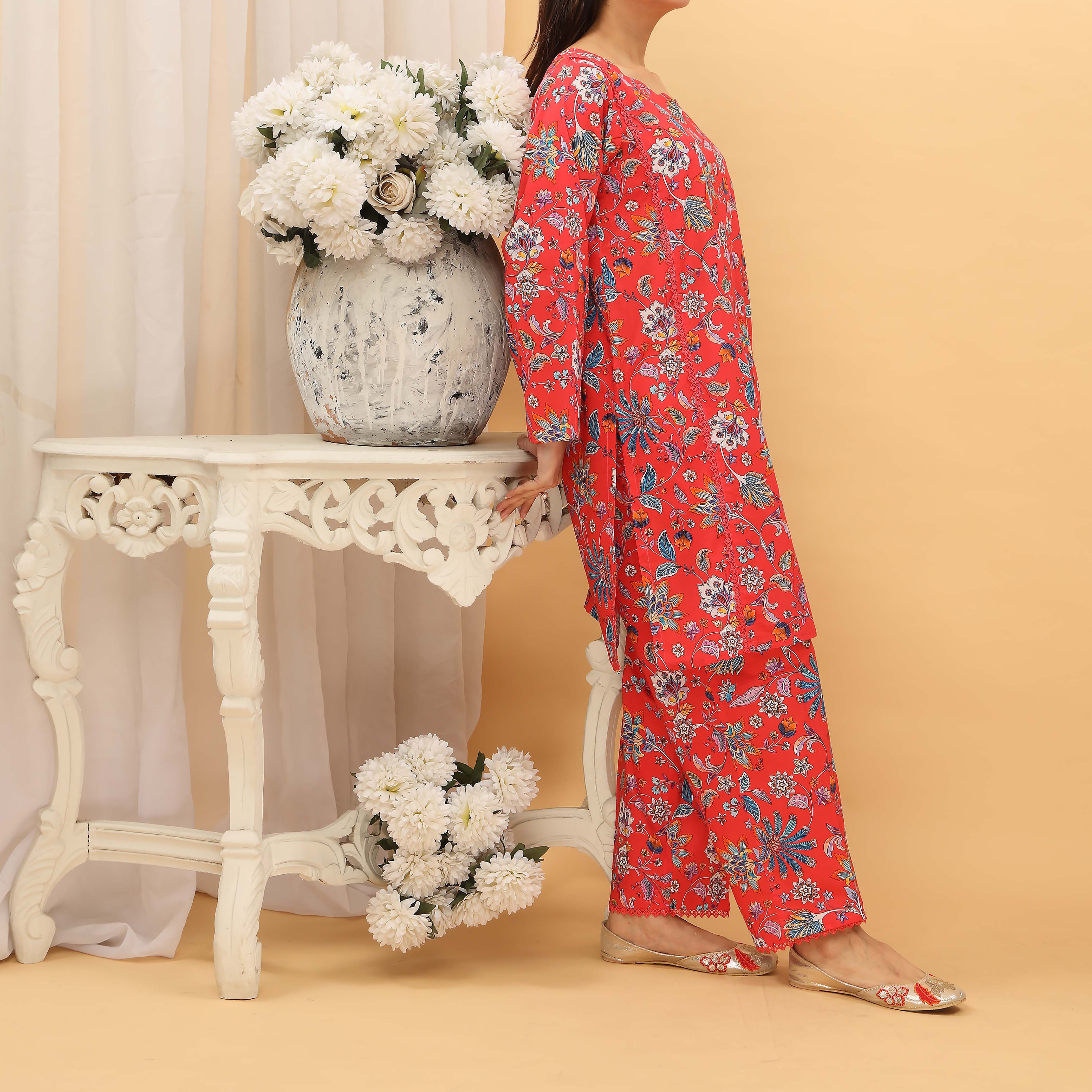 2PC- Digital Printed Cambric Suit PS5254 - Image 2