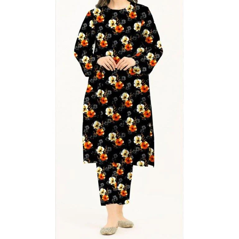 2PC- Unstitched Digital Printed Lawn Suit US5072