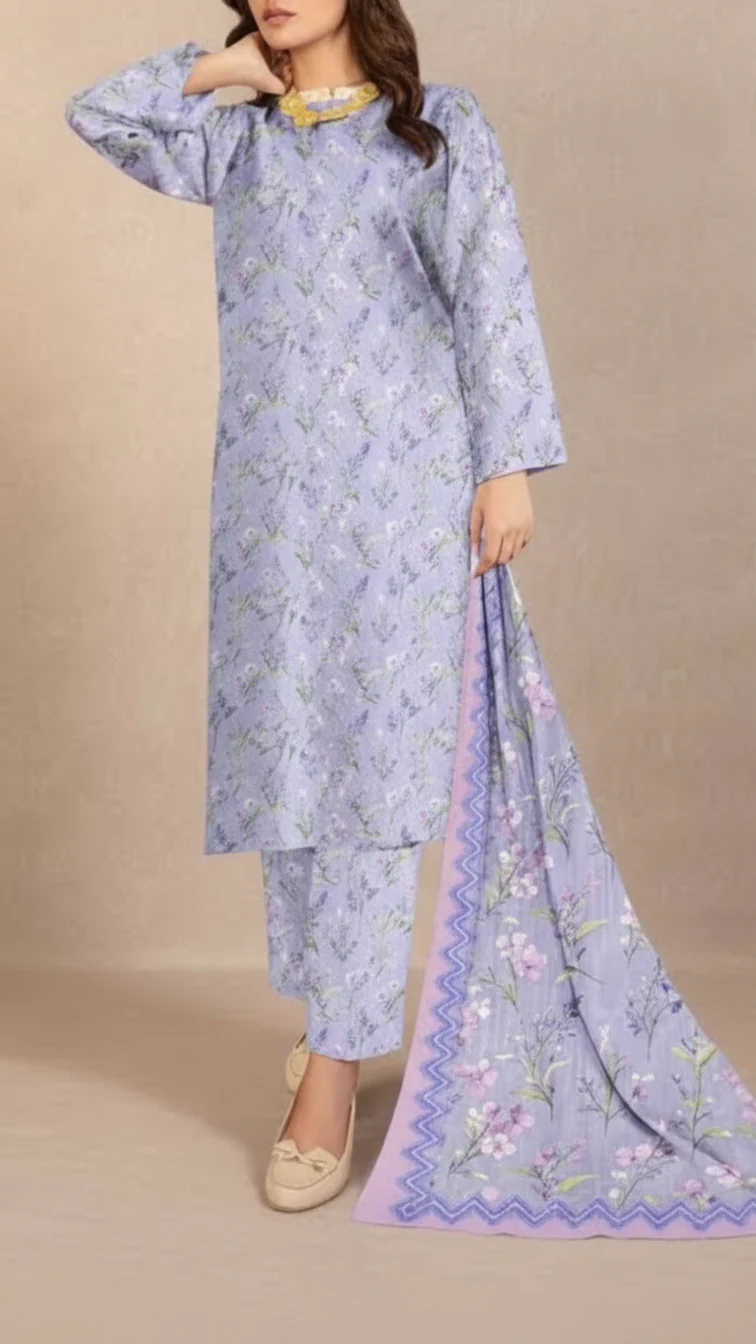 3PC Unstitched Printed Suit US5529