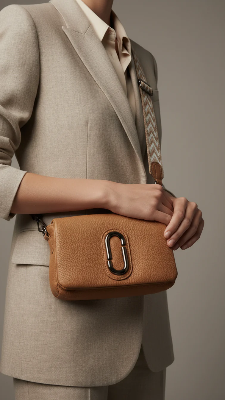 Beige Casual Pouch For Ladies P97672