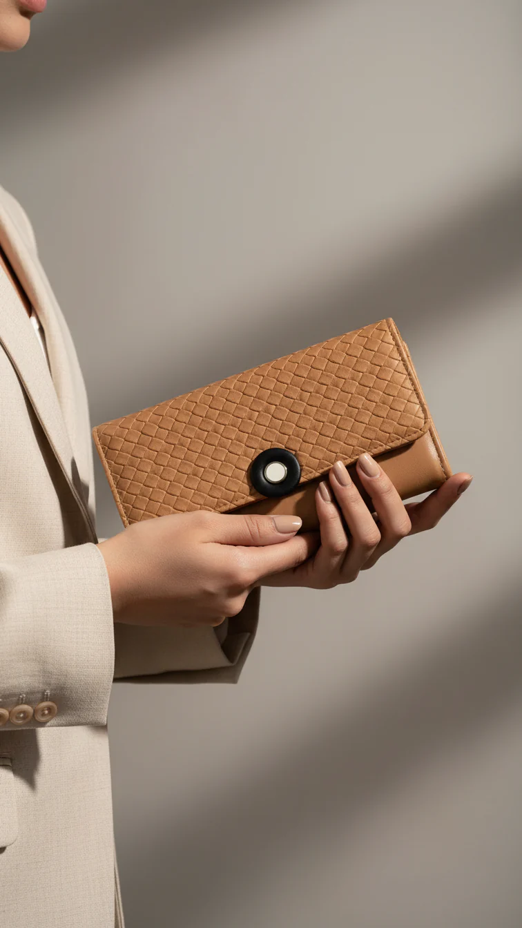 Beige Casual Wallet For Women P71133