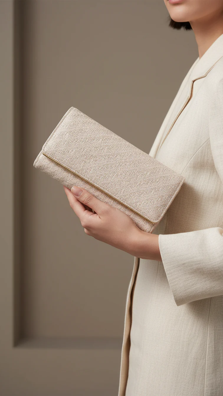 Beige Casual Wallet For Women P71137