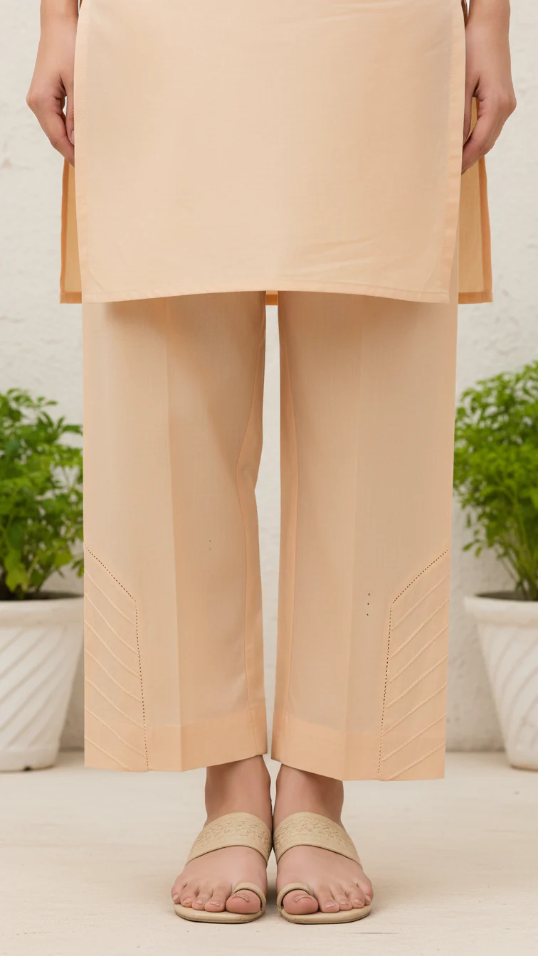 Beige Cotton Cambric Trouser PL5102