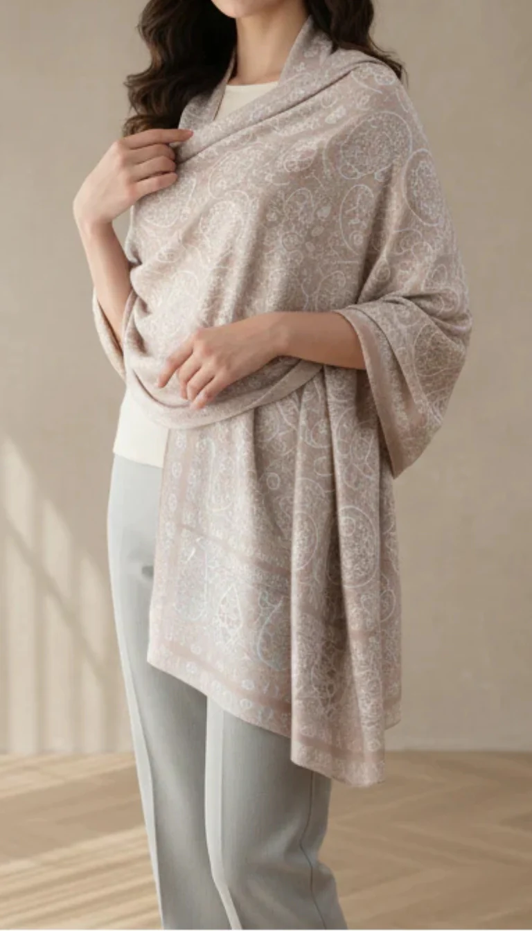 Beige Winter Stole PN5189