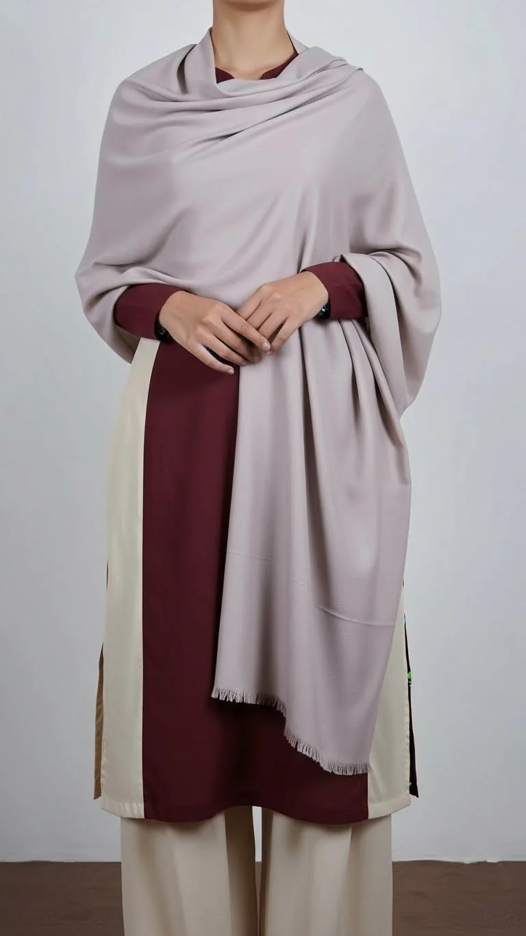 Beige Winter Stole PN5022