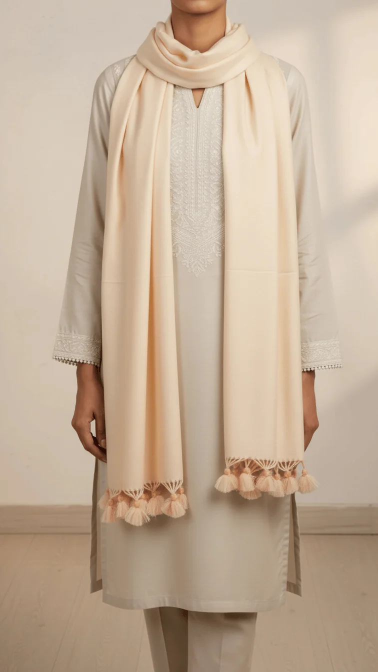 Beige Winter Stole PN5046