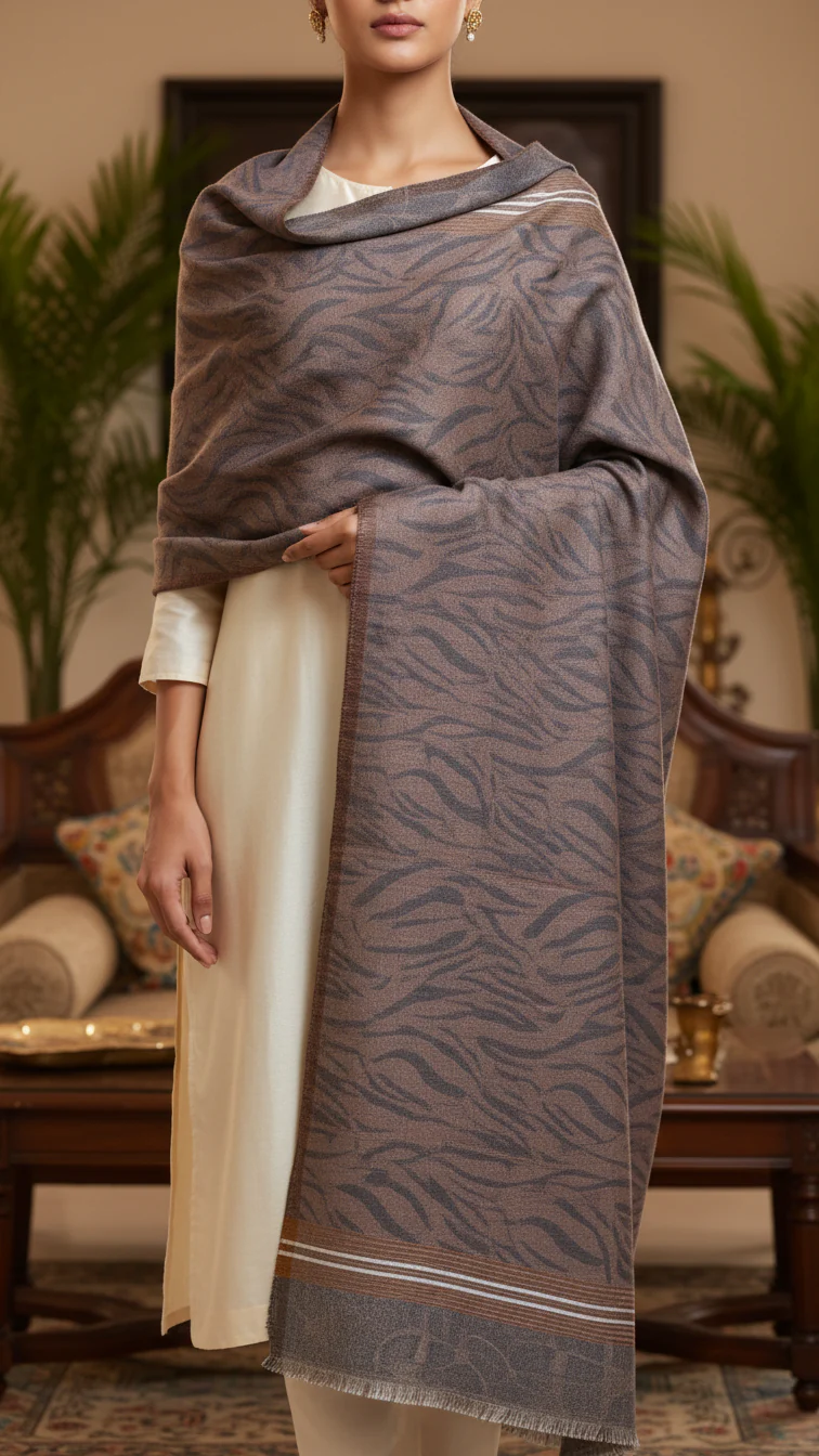 Beige Winter Stole PN5362
