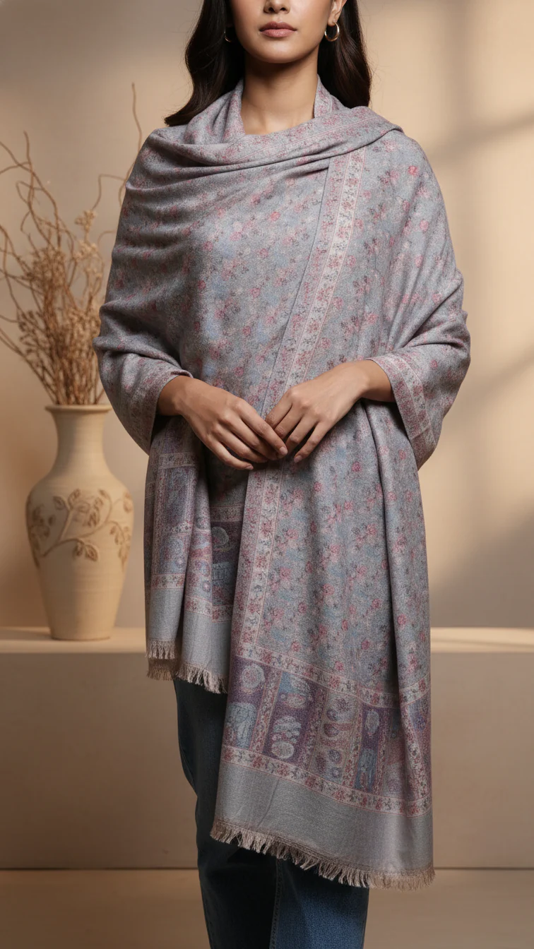 Beige Winter Stole PW5744