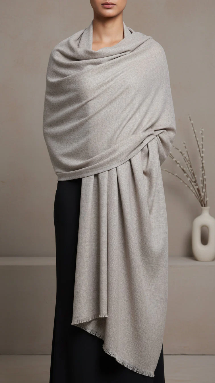 Beige Winter Stole PW5752