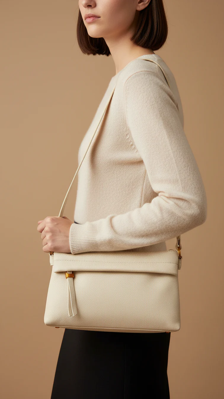 Beige Women Formal Shoulder Bag P36363