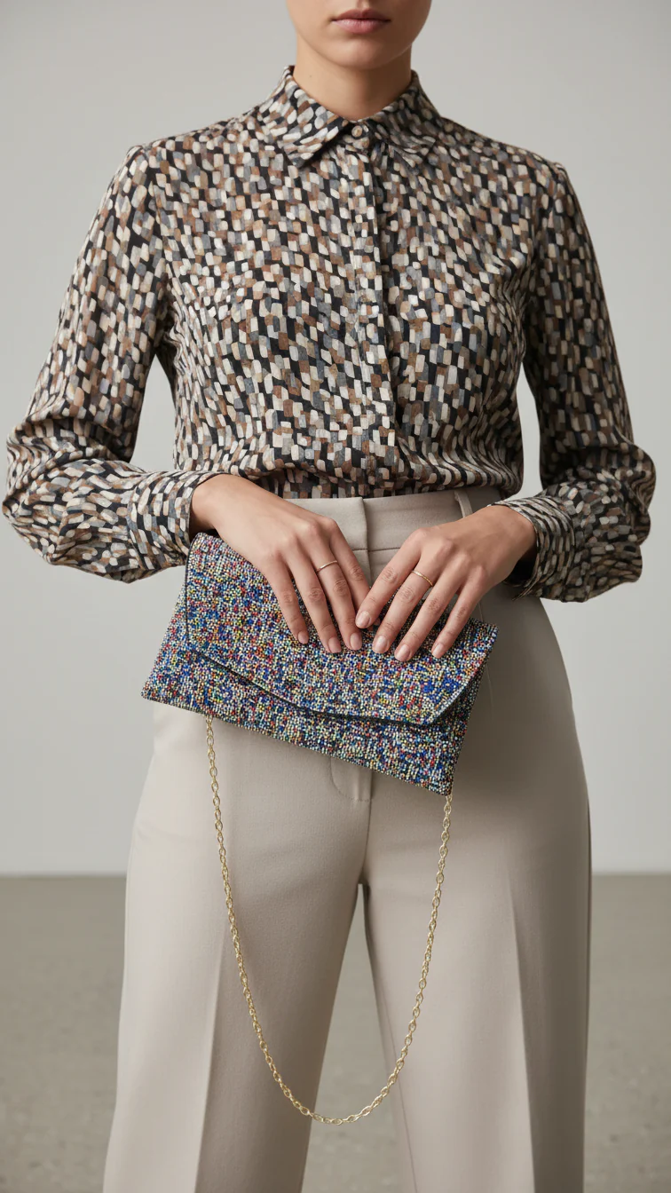 Black Bridal Clutch P24322