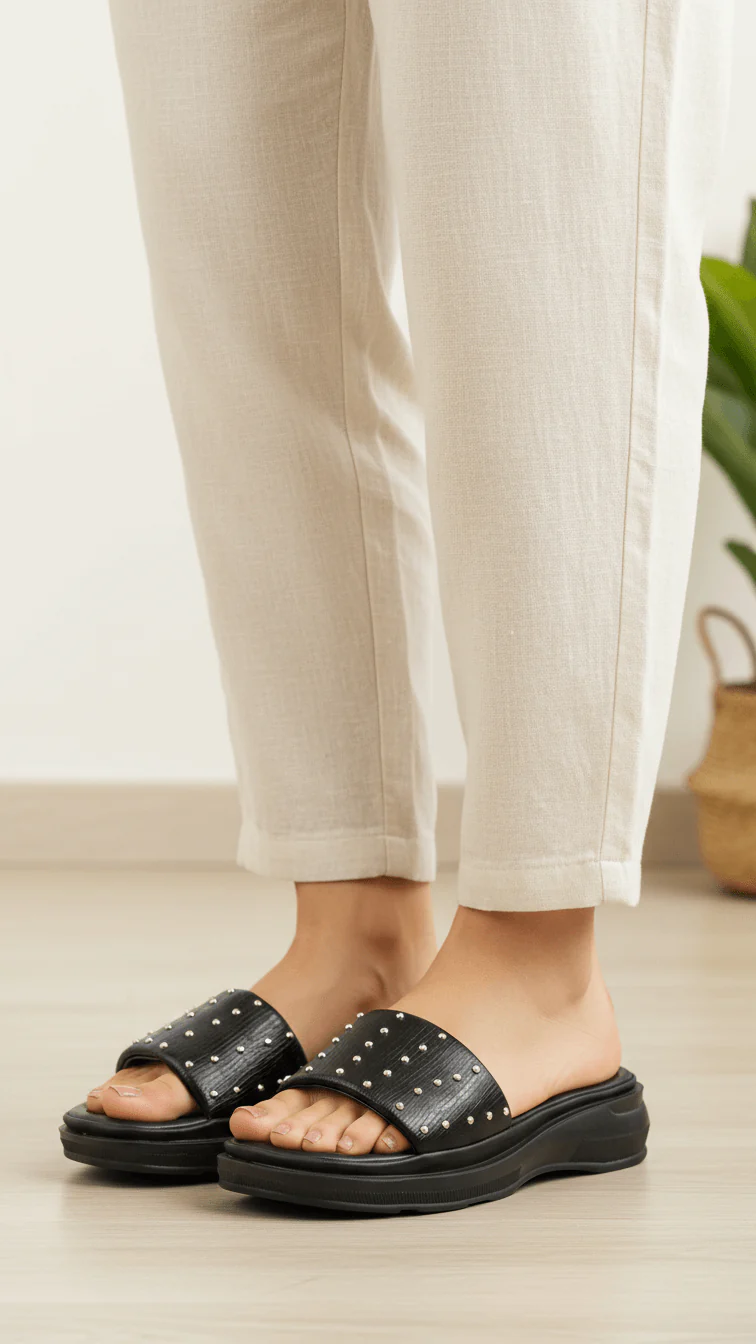 Black Casual Softy For Women CL7204