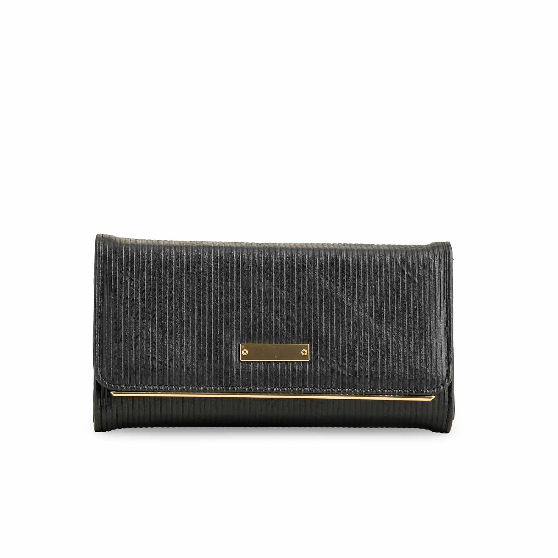 Black Casual Wallet For Women P70959 - Image 2