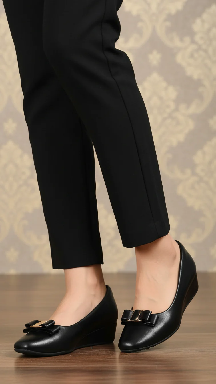 Black Court Shoes WN7449