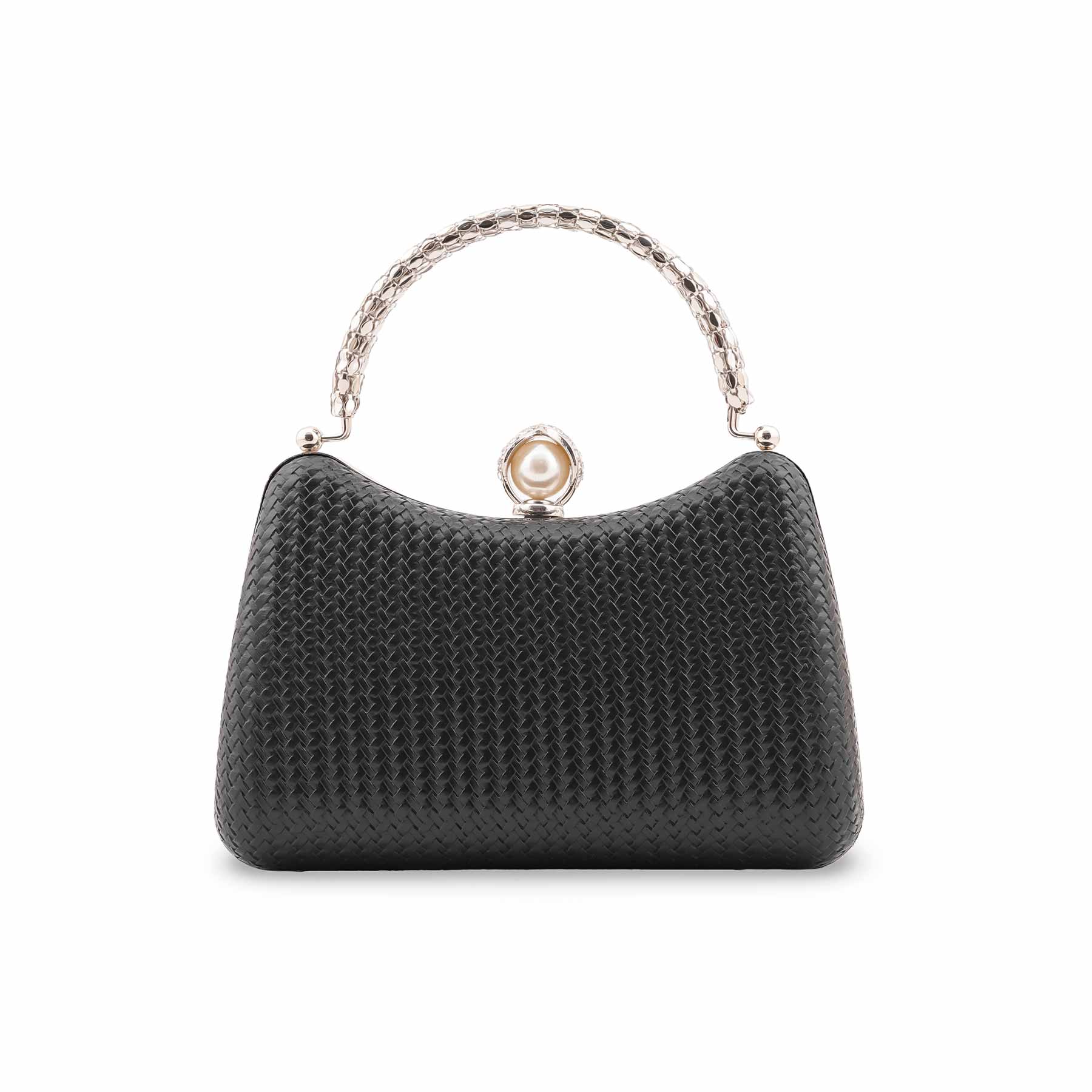 Black Formal Clutch For Women P24431 - Image 4