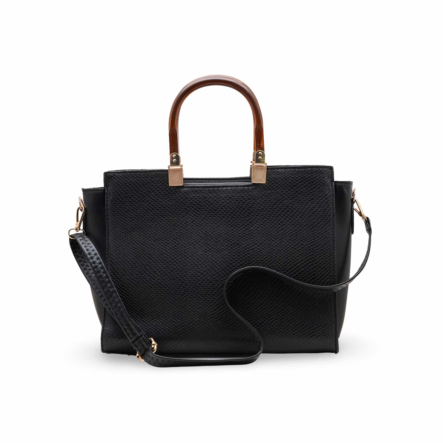 Black Formal Hand Bag For Women P55828 - Image 4