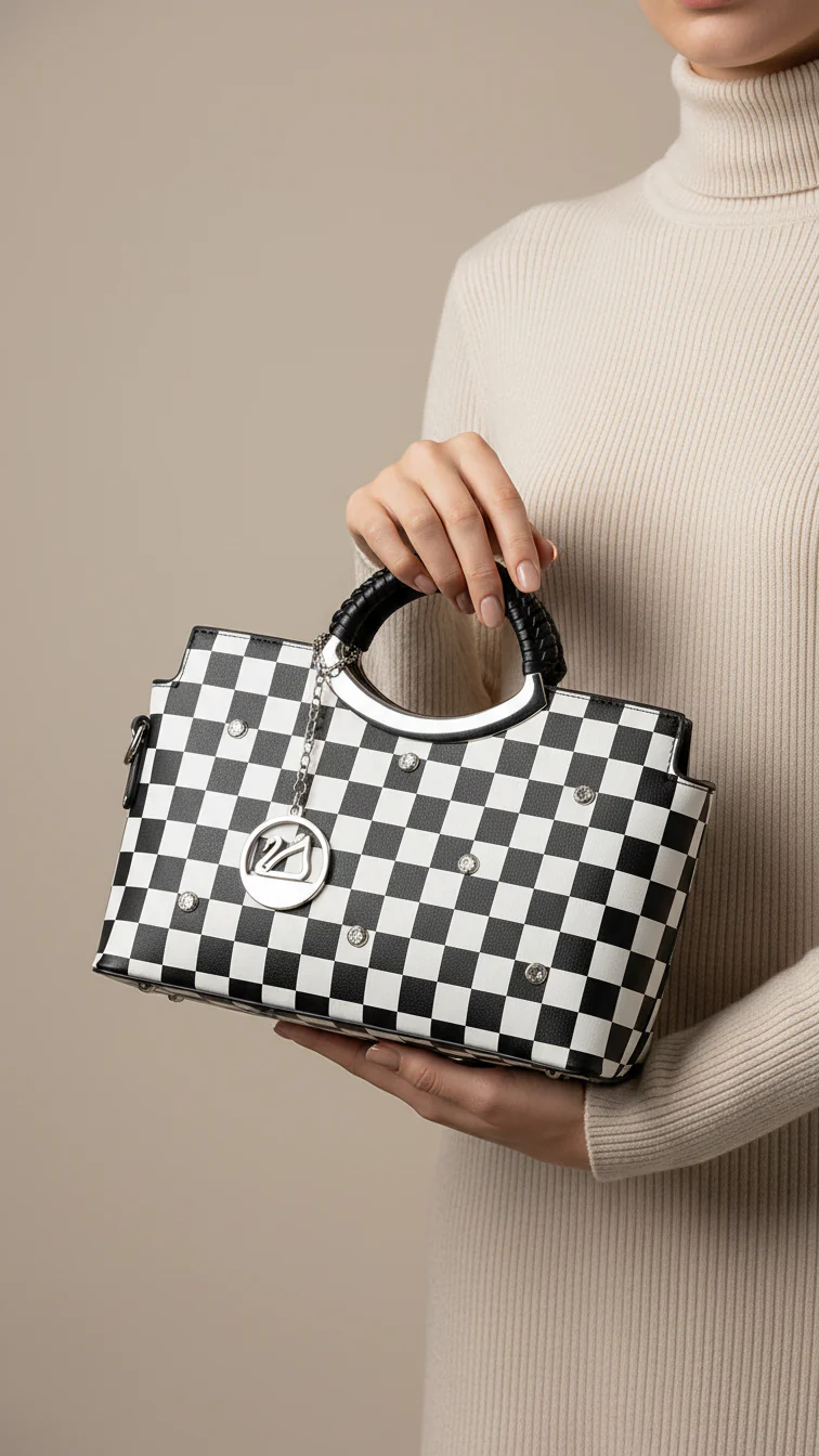 Black Formal Hand Bag P36188