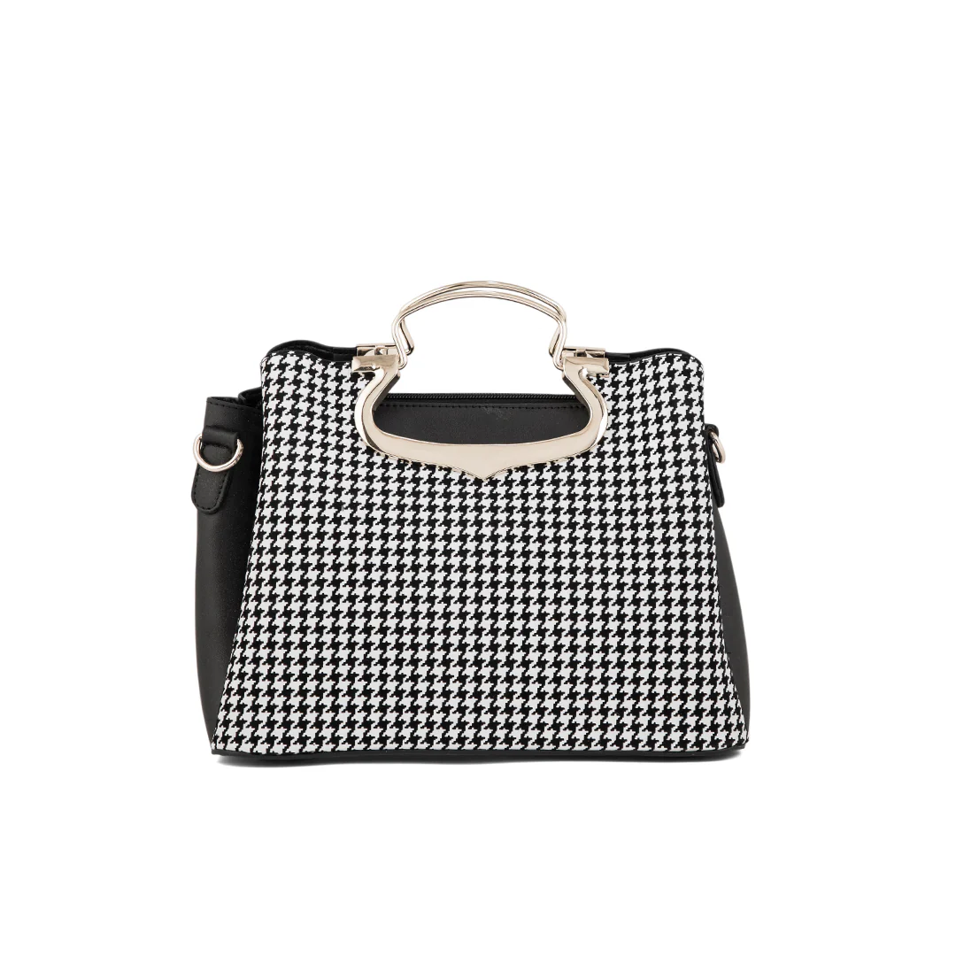 Black Formal Hand Bag P55649 - Image 3