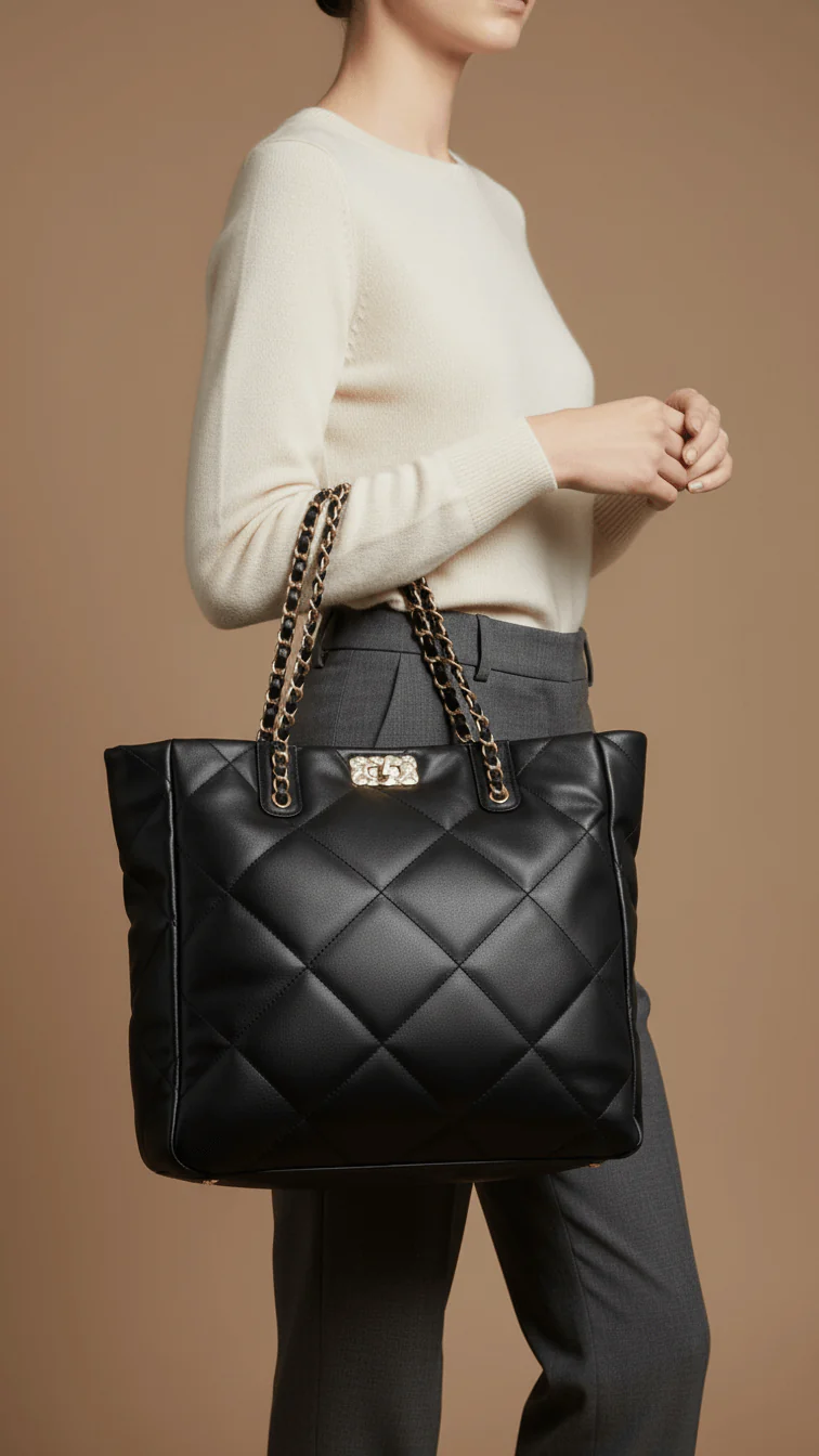 Black Formal Shoulder Bag P36322
