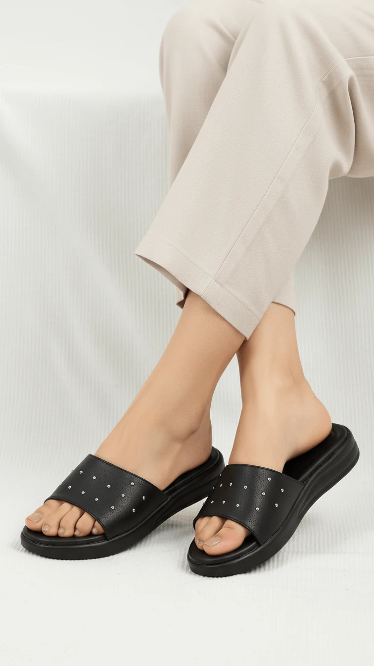 Black Formal Slipper LPU701