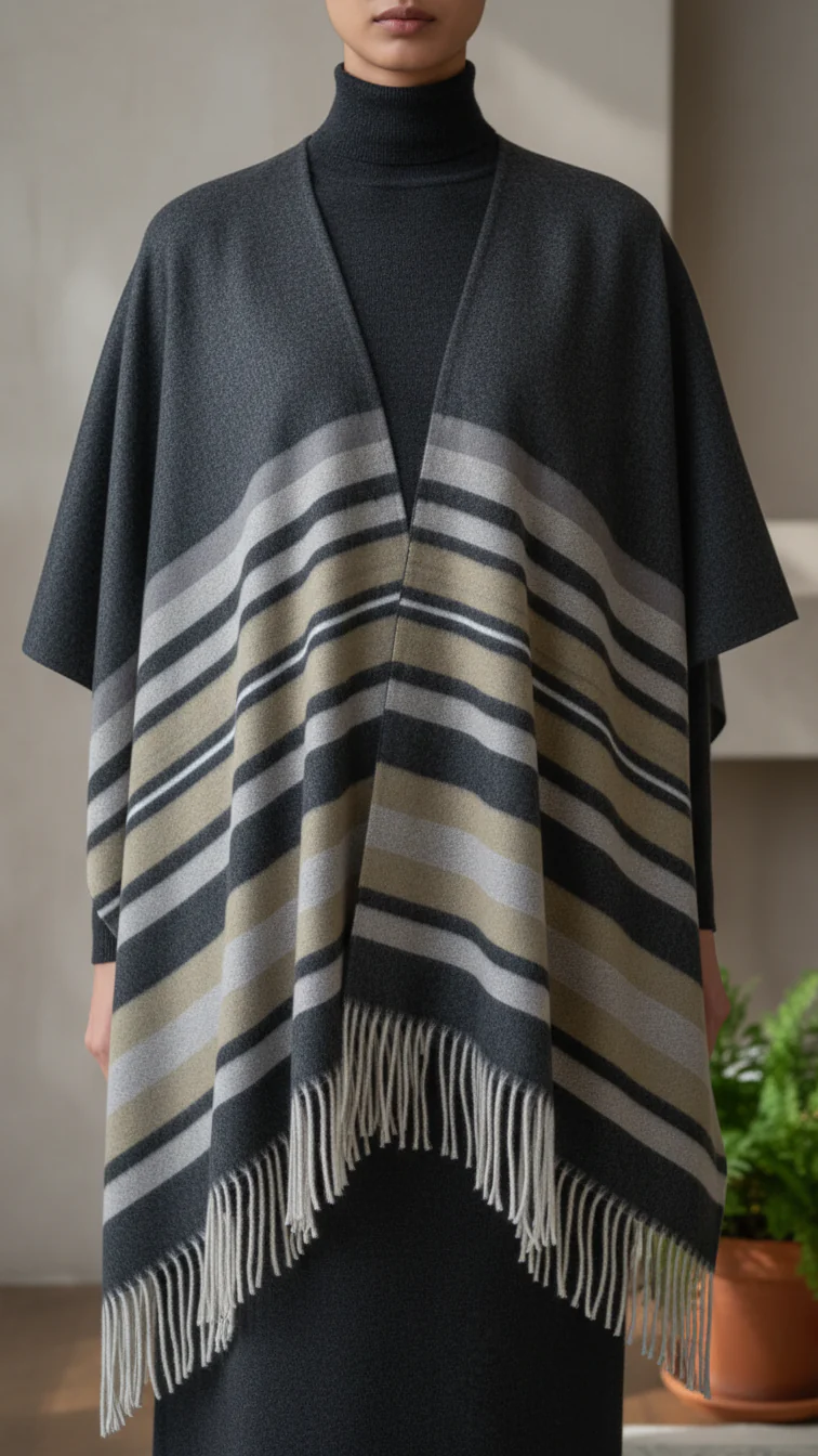 Black Winter Capeshawl PW5640