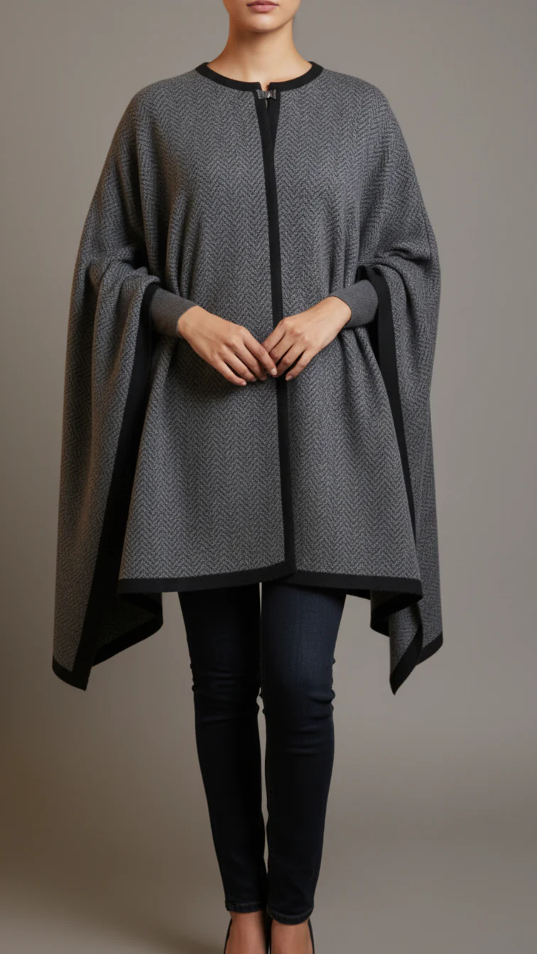 Black Winter Capeshawl PW5654