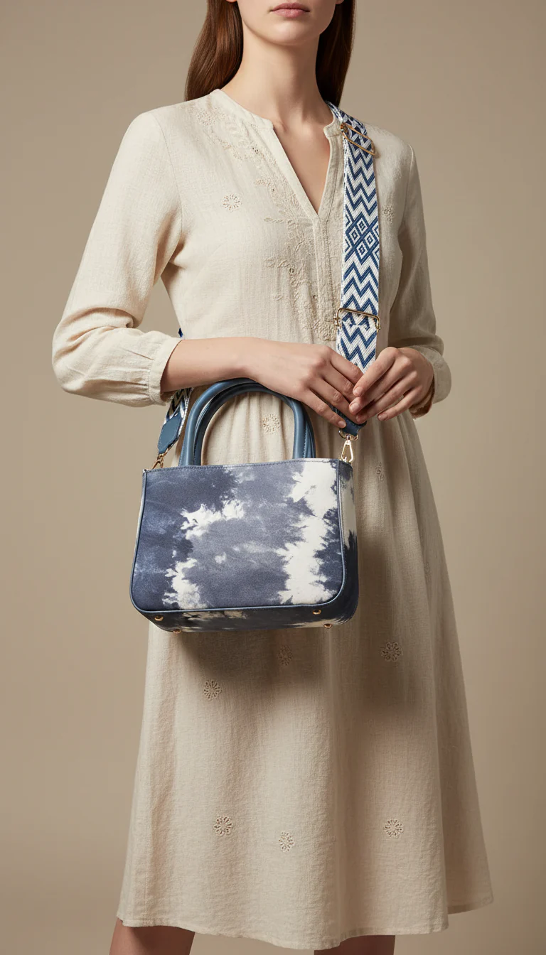 Blue Casual Pouch For Women P97676