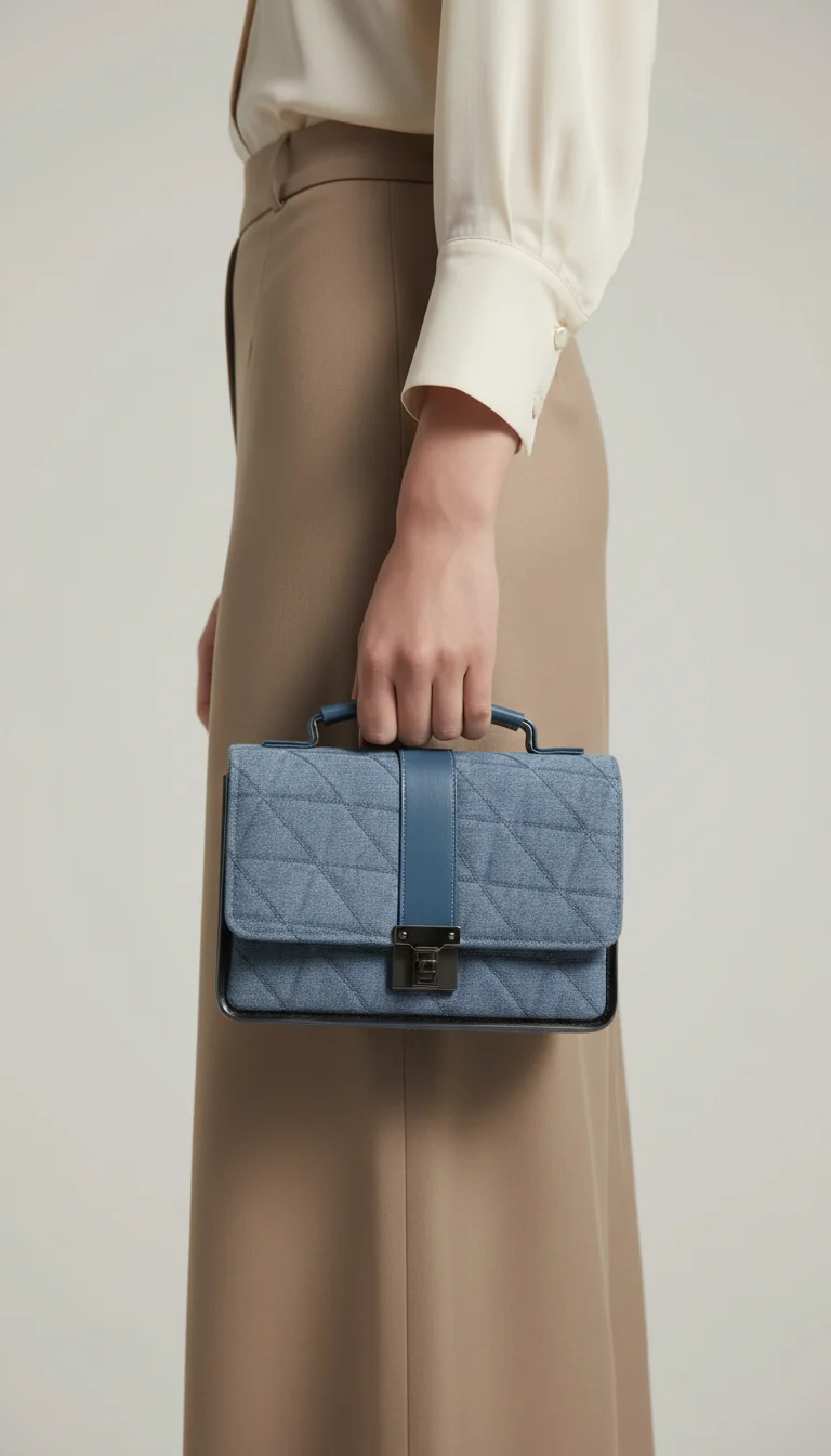 Blue Casual Pouch For Women P97710