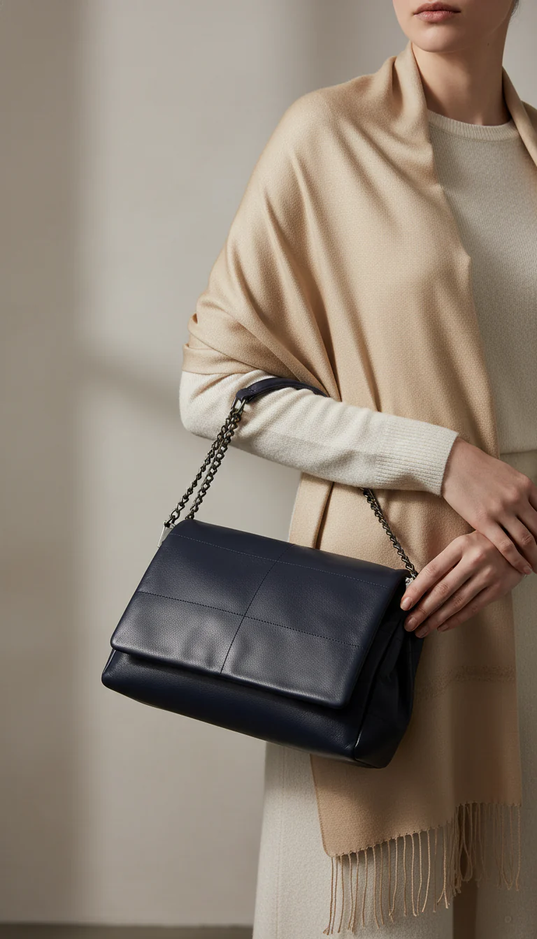 Blue Formal Shoulder Bag For Ladies P36476