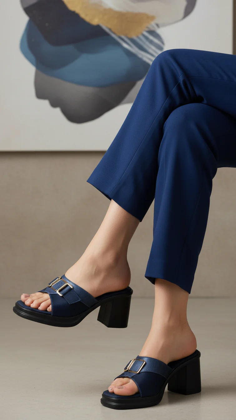 Blue Formal Slipper PU0499