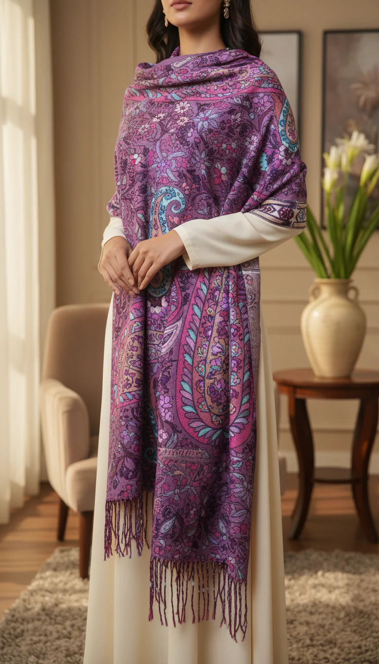Blue Winter Stole PN5219