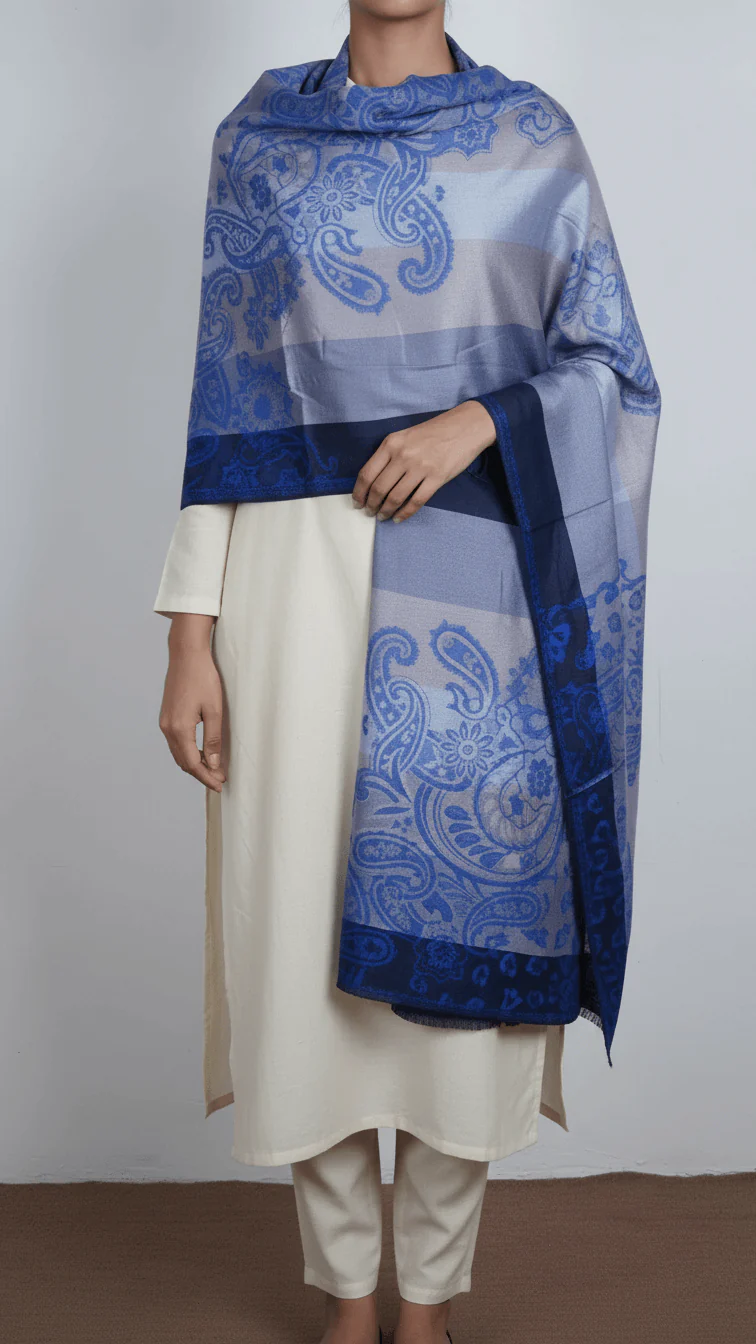 Blue Winter Stole PN5272