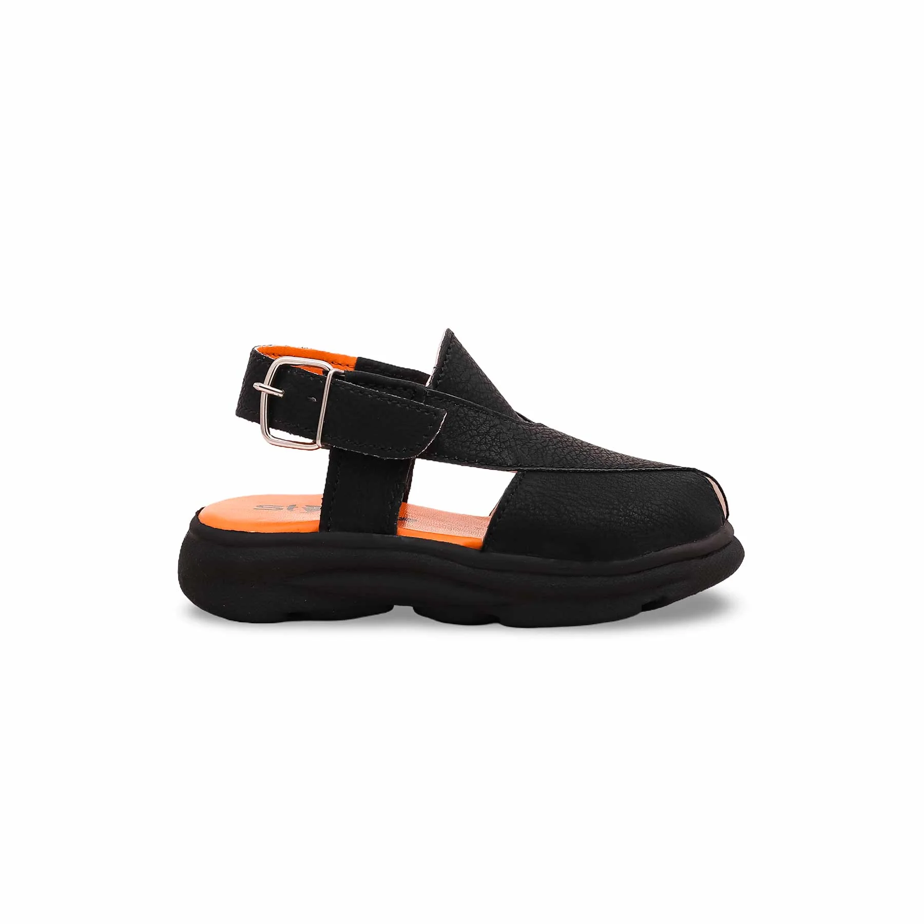 Boys Black Peshawari Chappal KD9444