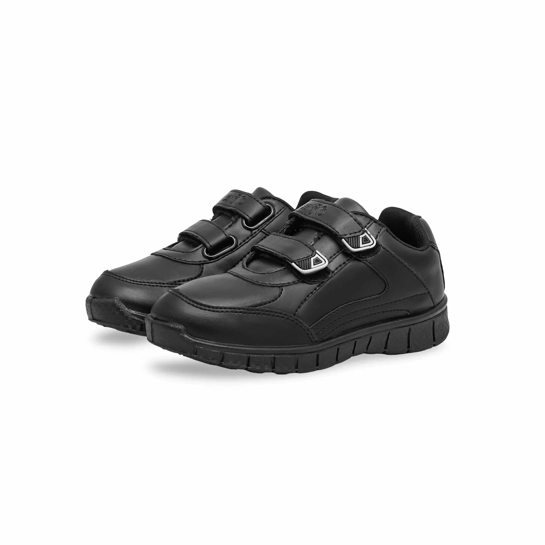 Boys Black Velcro Sports School Shoes SK1071 - Image 2