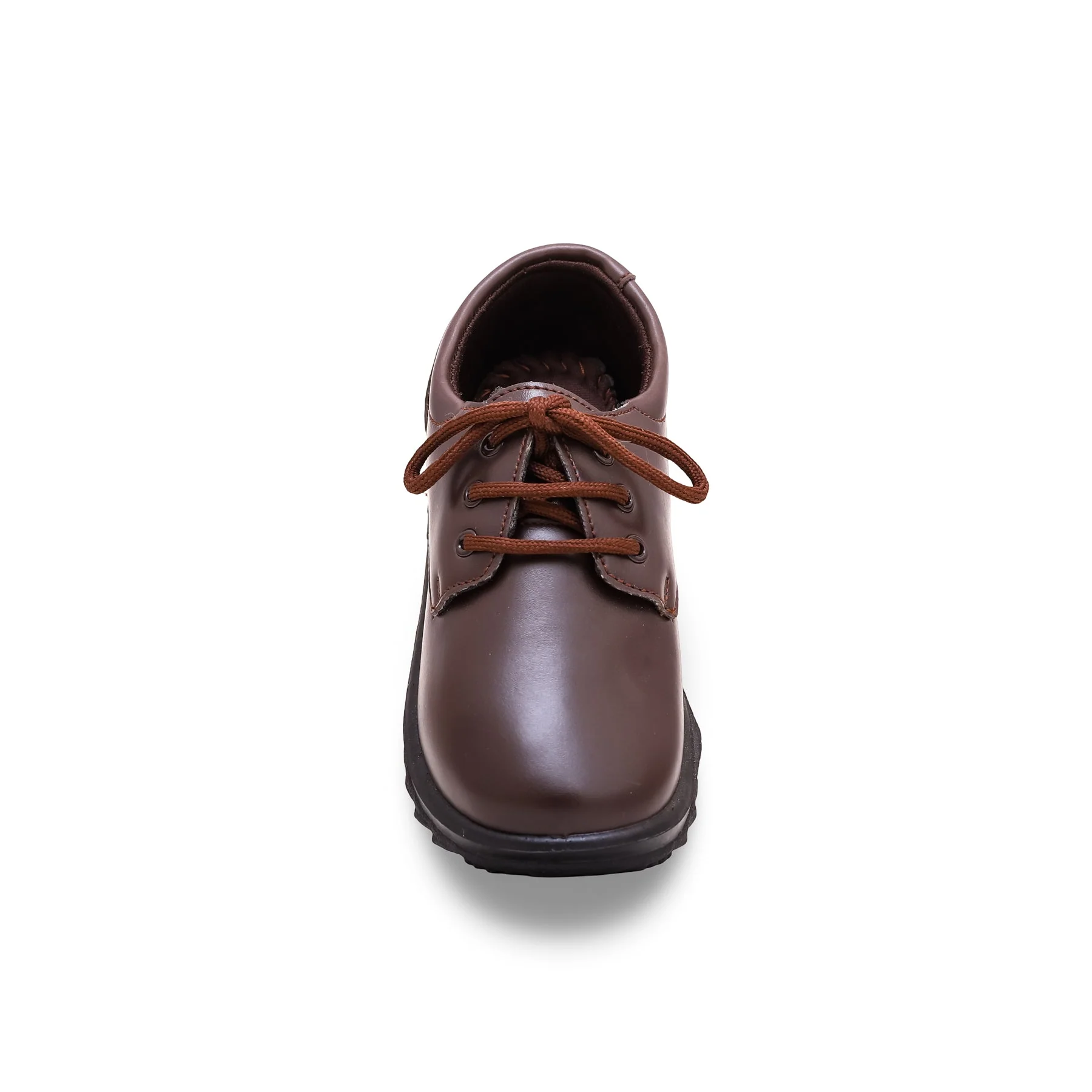 Boys Brown Lace Up School Shoes SK1063 - Image 4