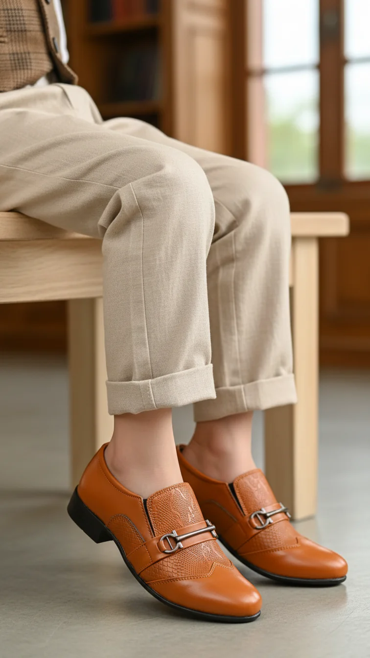 Boys Mustard Formal Shoes KD2212