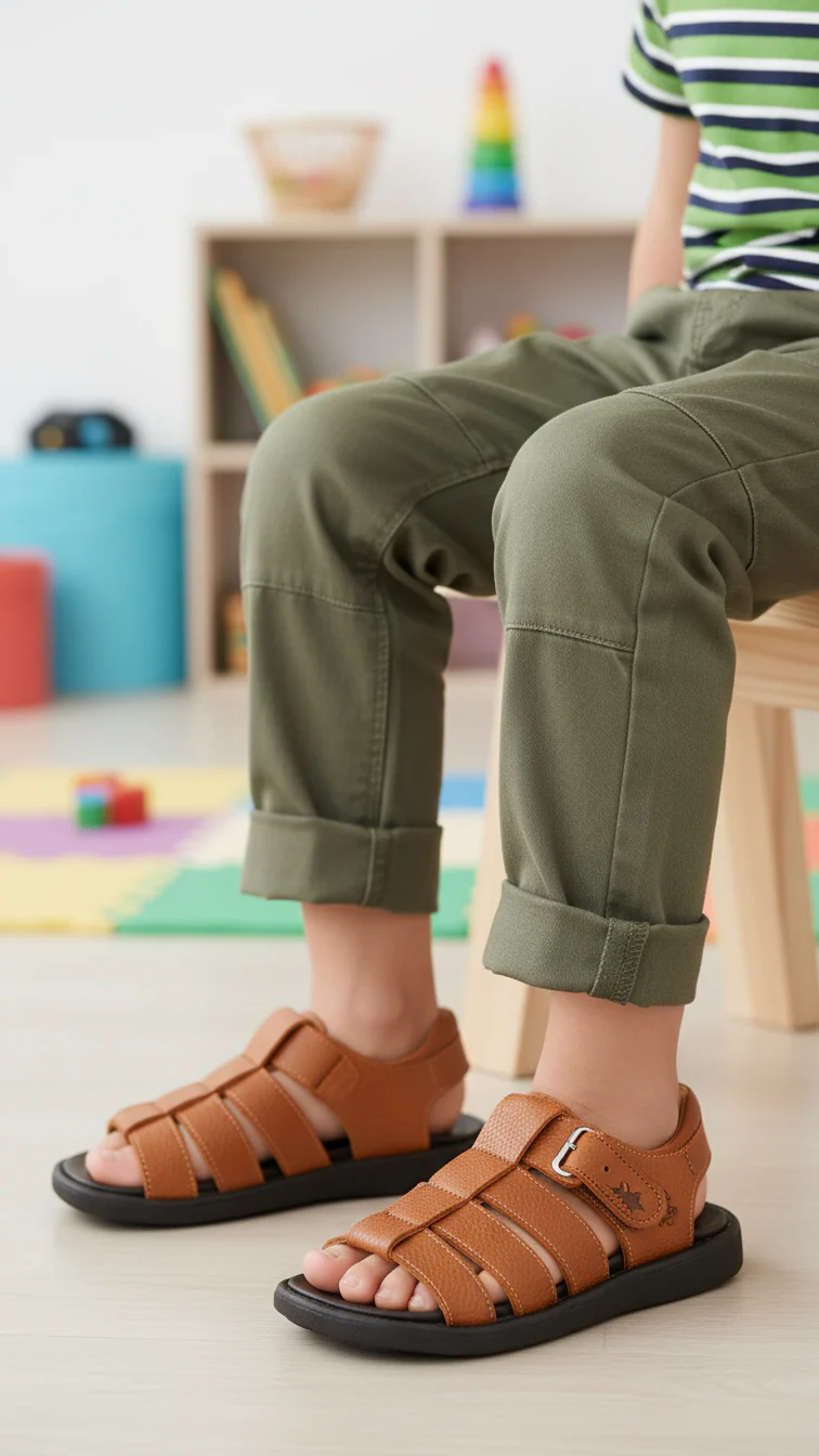 Boys Mustard Formal Slipper KD4715