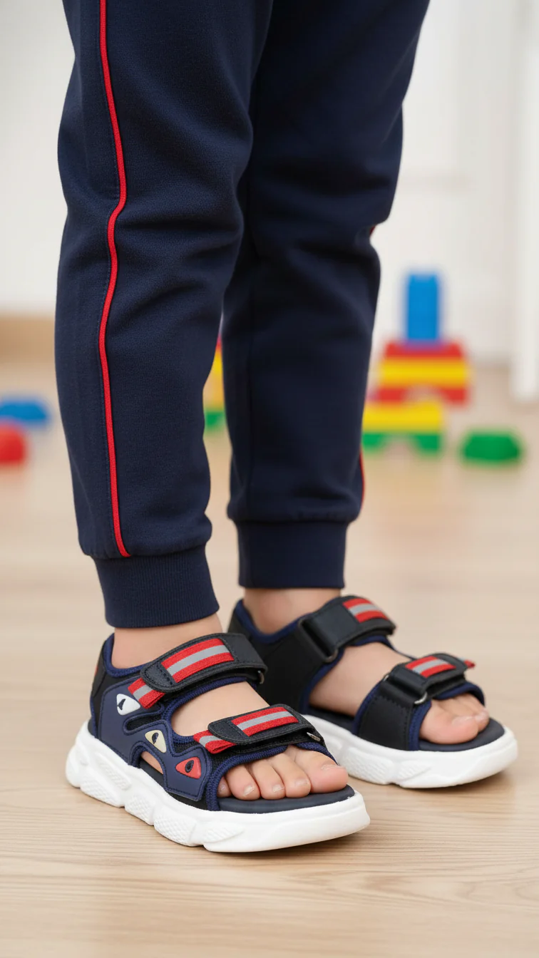 Boys Navy Casual Sandal KD4896