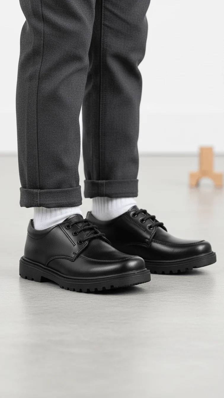 Boys Lace Up School Shoes SK1065