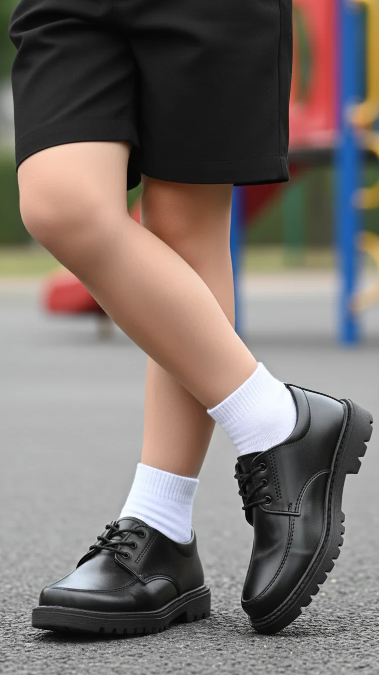 Boys Lace Up School Shoes SK1066