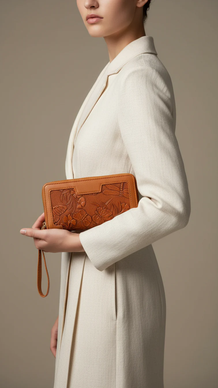 Brown Casual Wallet For Women P71144