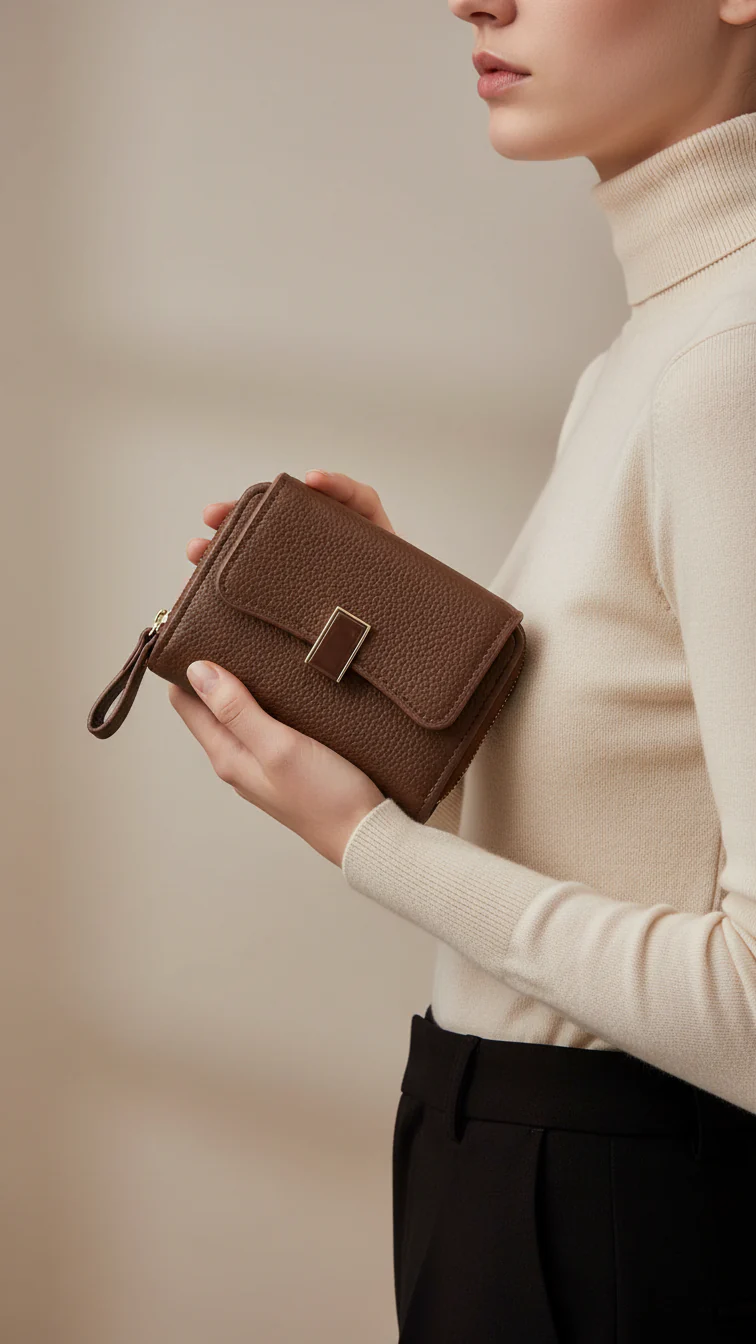 Brown Casual Wallet For Women P71153