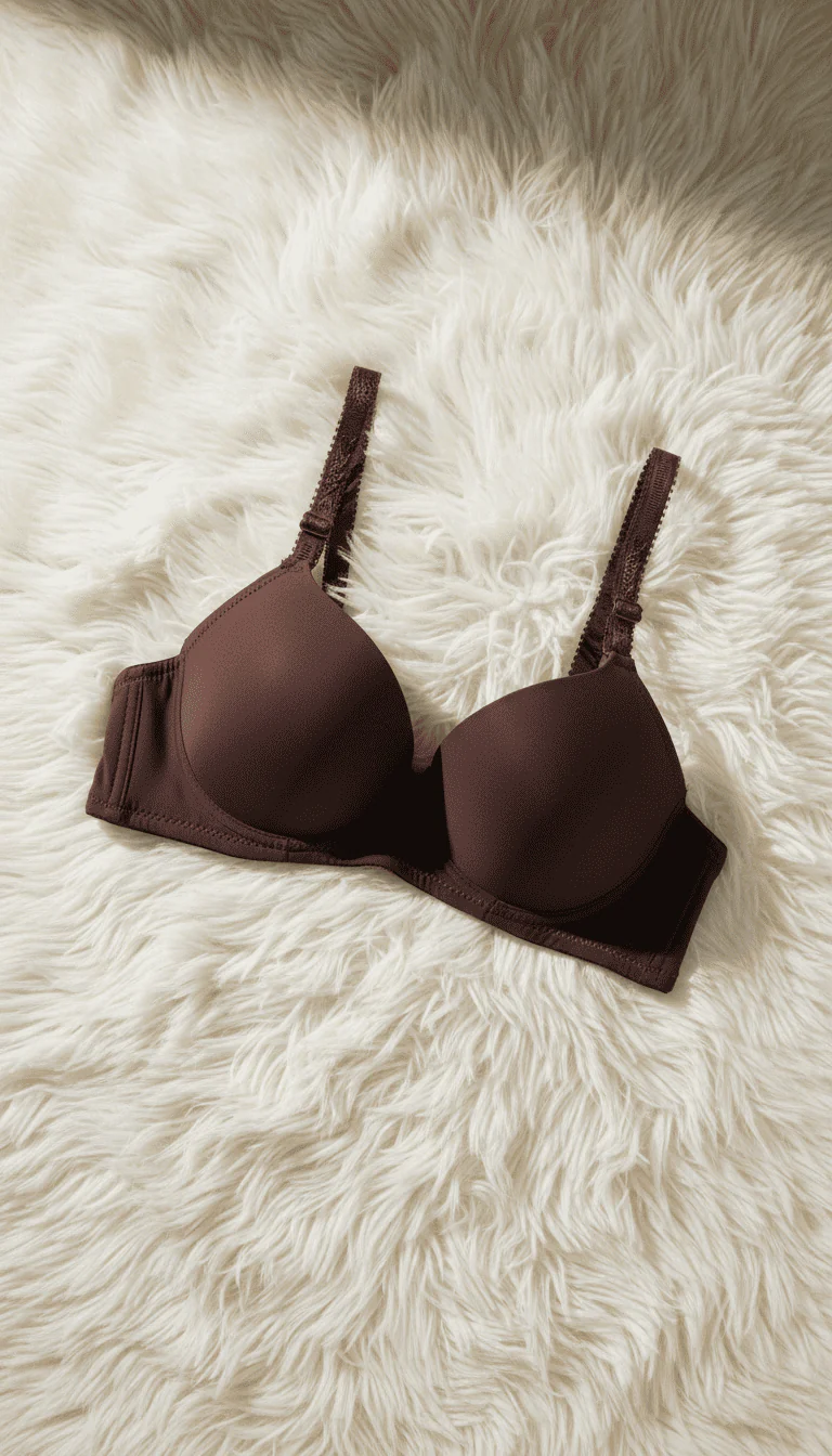 Brown Cotton Bra For Women LB5004