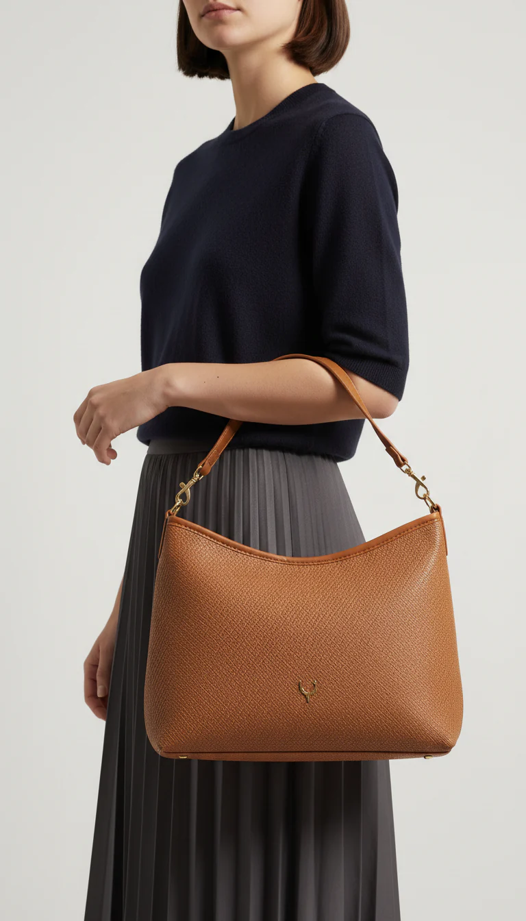 Brown Formal Shoulder Bag For Women P36416
