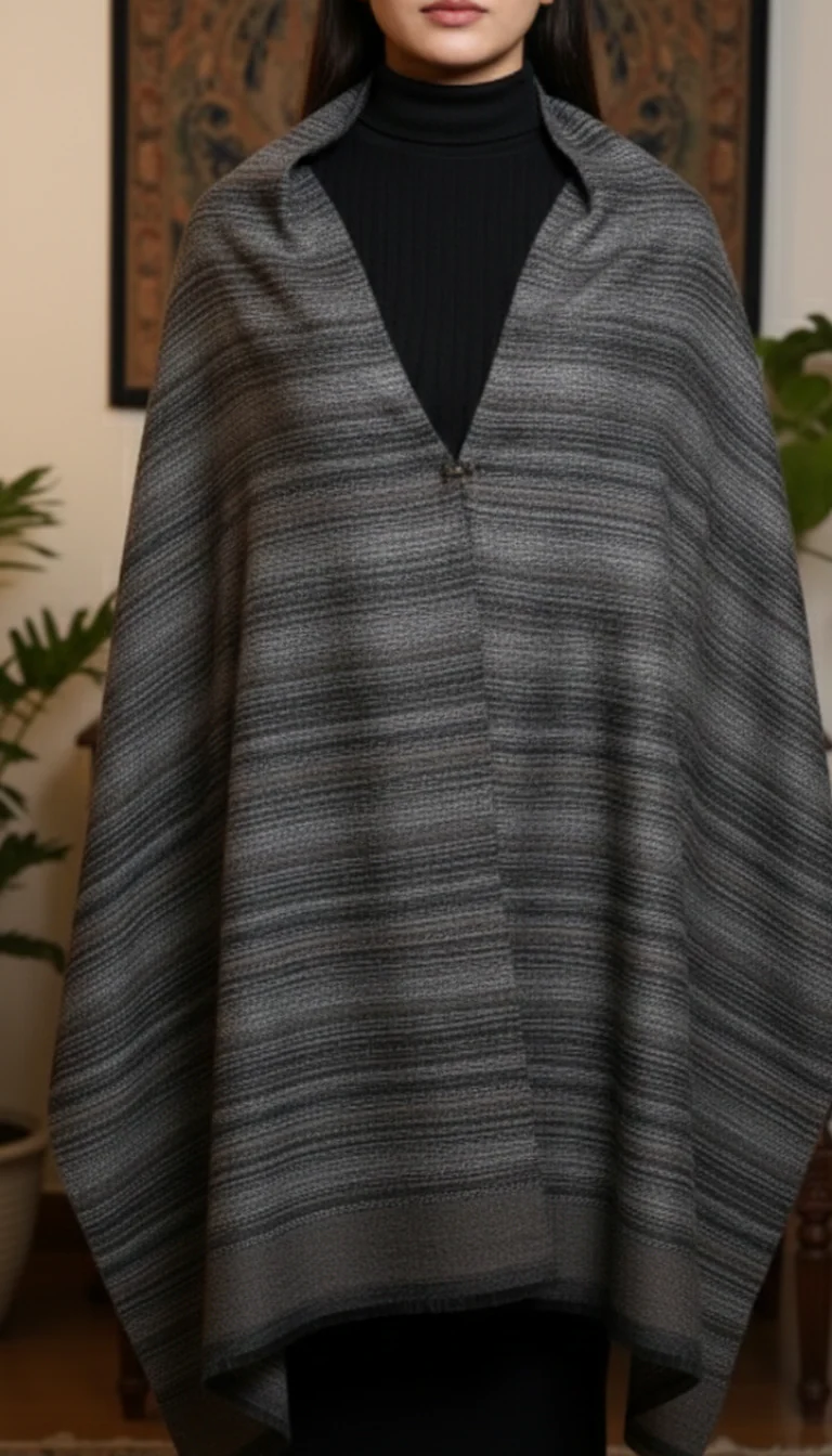 Brown Winter Cape shawl PW5910