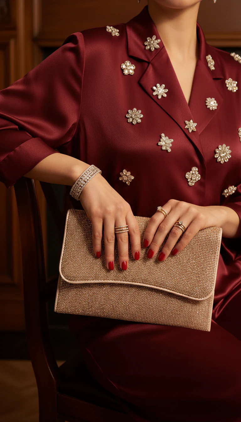 Champagne Bridal Clutch P24345